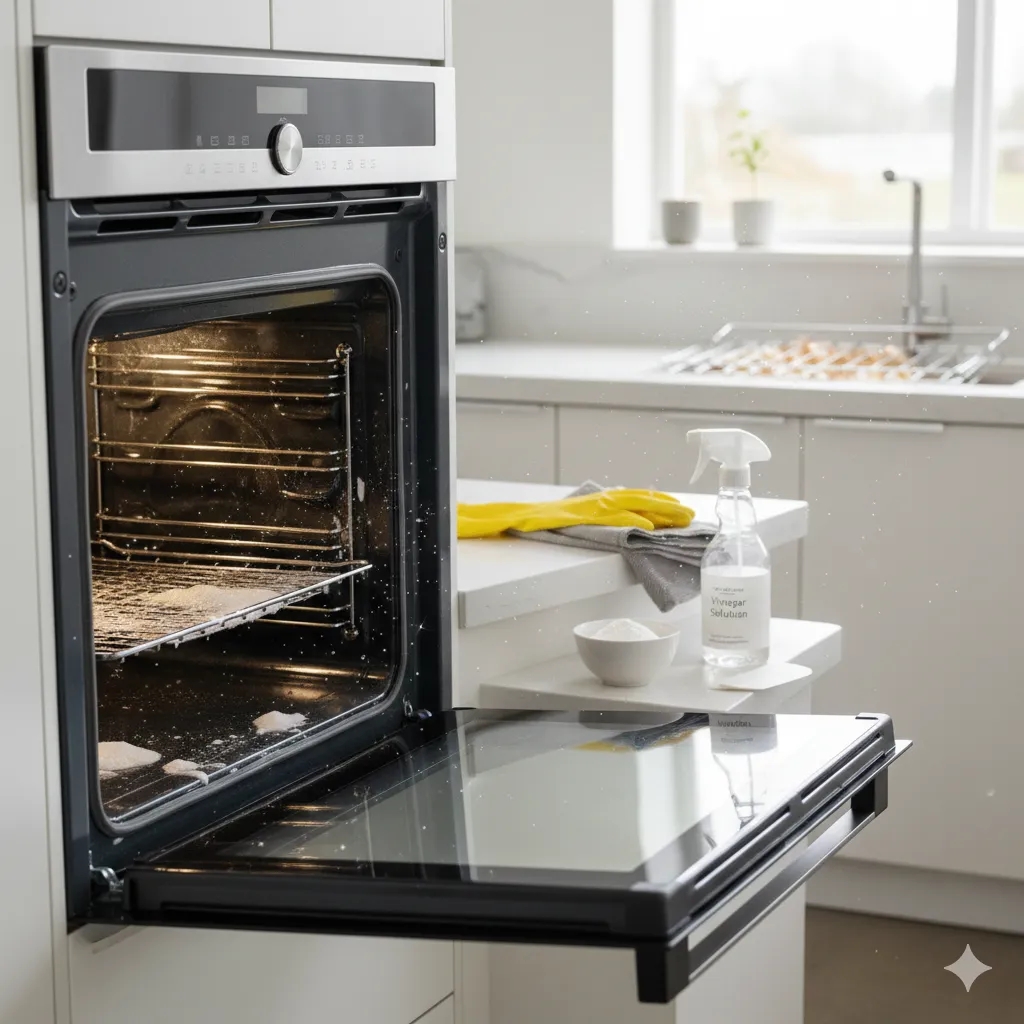 How to Clean Oven with Baking Soda and Vinegar (Chemical-Free Cleaning) how to clean oven with baking soda and vinegar