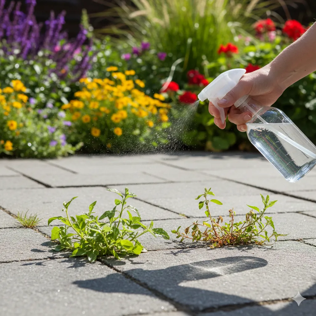 how to kill weeds with vinegar
