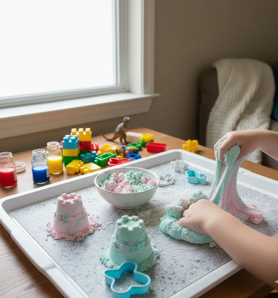 how to make kinetic sand without sand