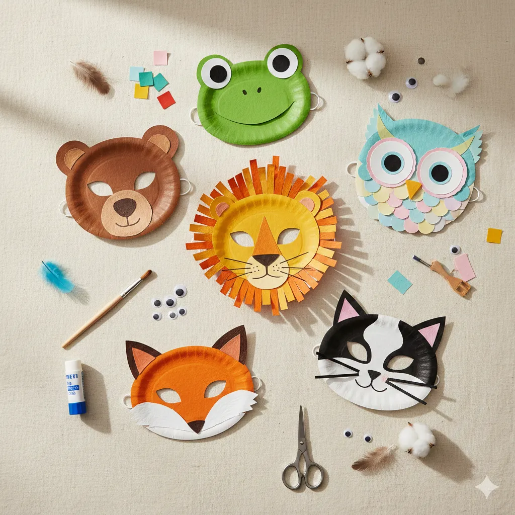 How to Make an Animal Mask with a Paper Plate (Step-by-Step Guide) how to make an animal mask with a paper plate