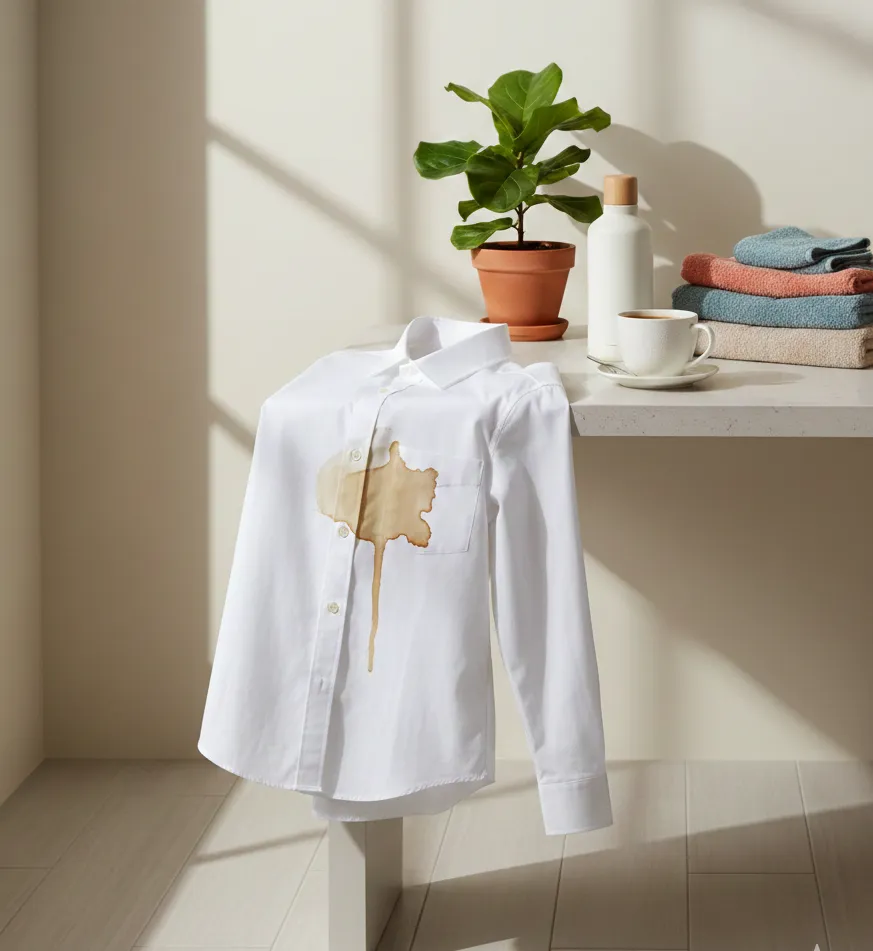 how to remove coffee stains from clothes fast