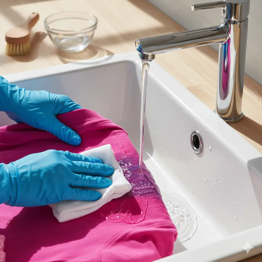 how to remove dye stains from clothing fast