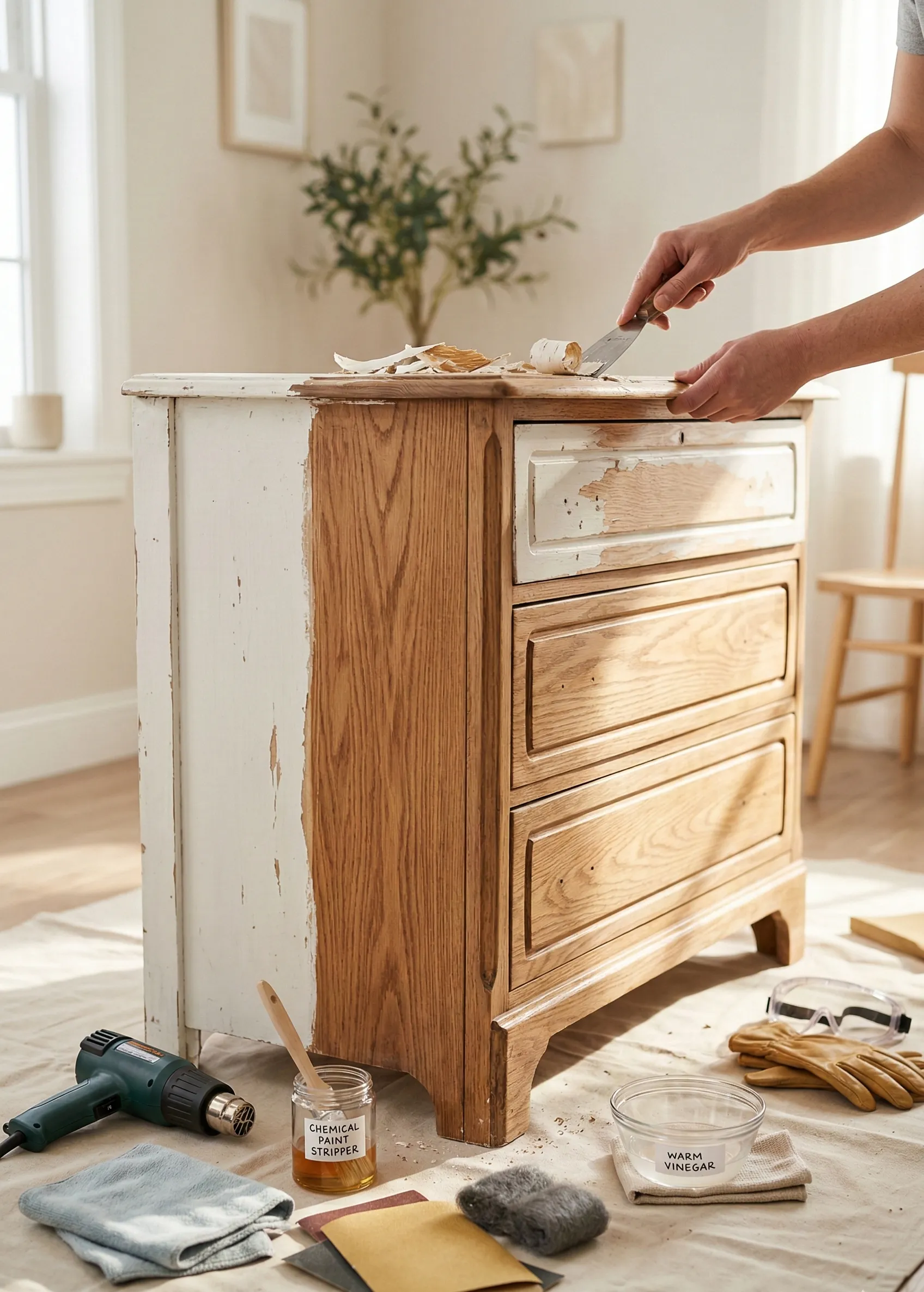 How to Remove Paint from Wooden Furniture Without Ruining the Wood how to remove paint from wooden furniture
