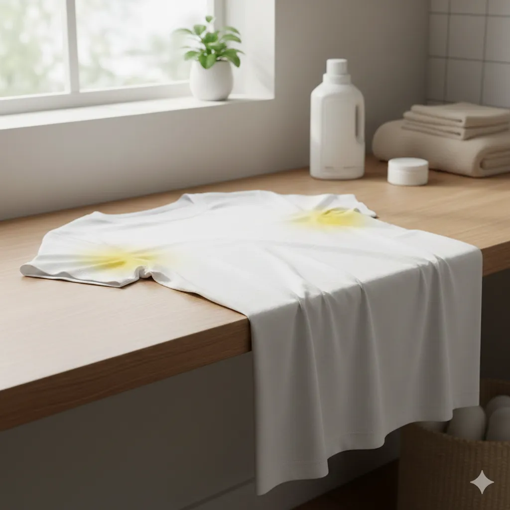 How to Remove Sweat Stains from White Shirts (Step by Step) how to remove sweat stains from white shirts