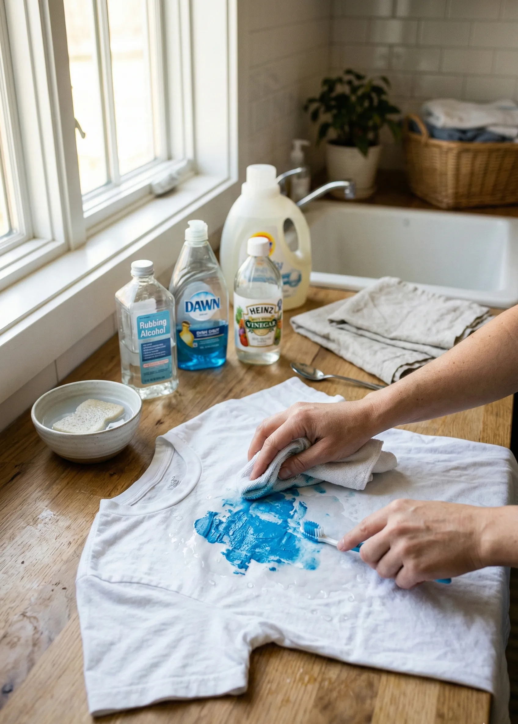 how to remove paint stains from clothes