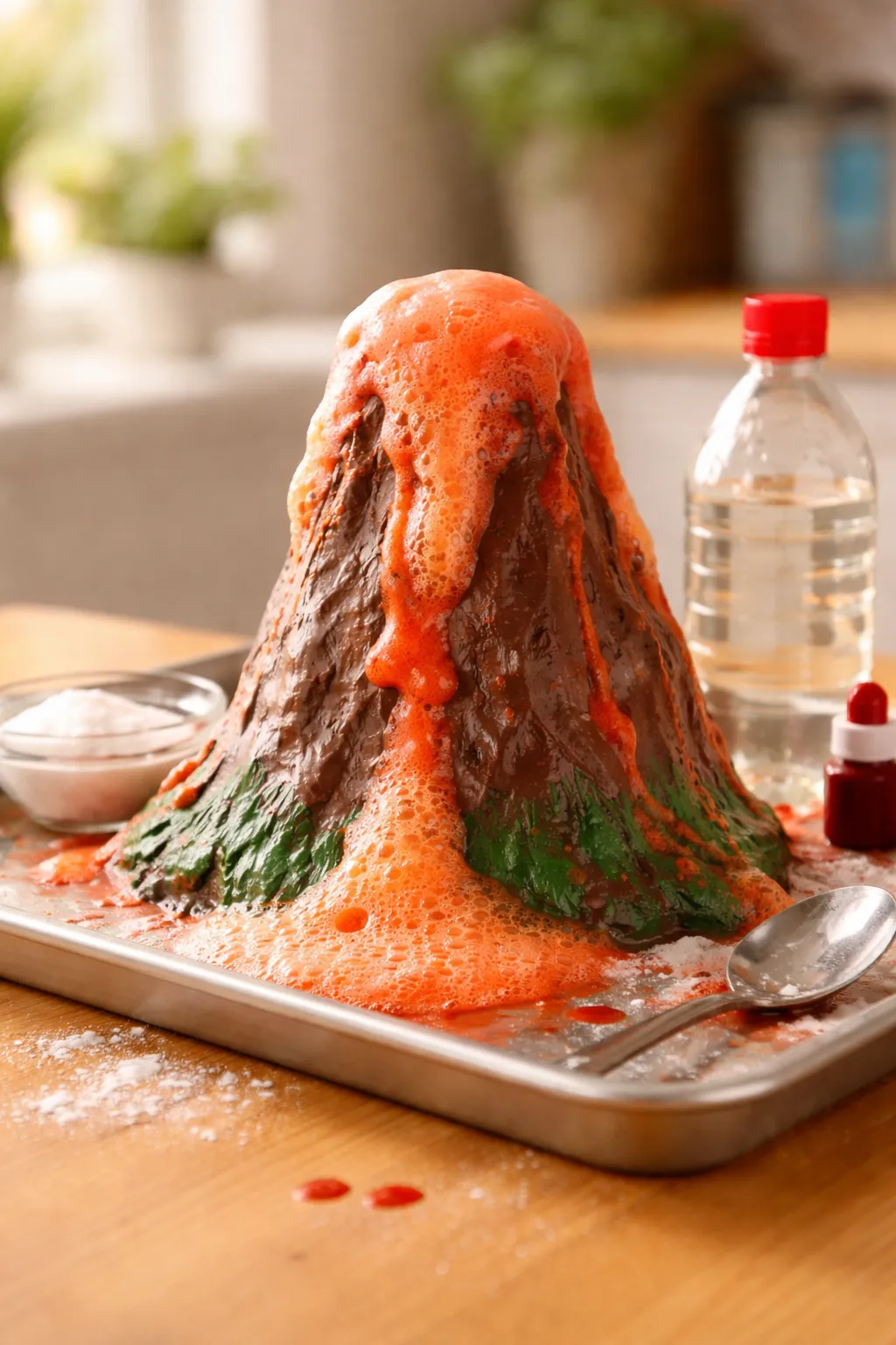 Volcano Vinegar and Baking Soda Experiment (Step-by-Step Guide) volcano vinegar and baking soda experiment