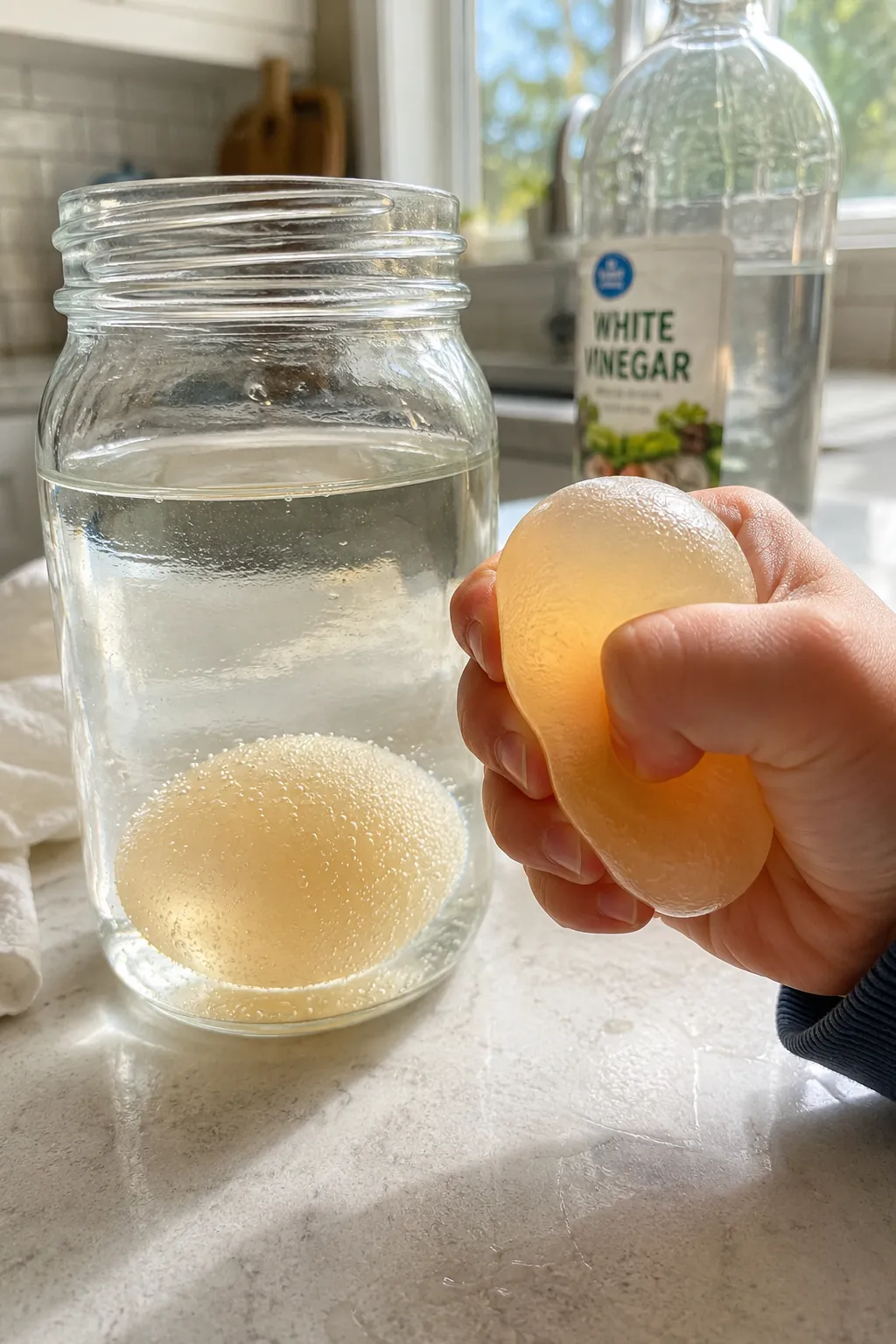 bouncy egg science experiment for kids