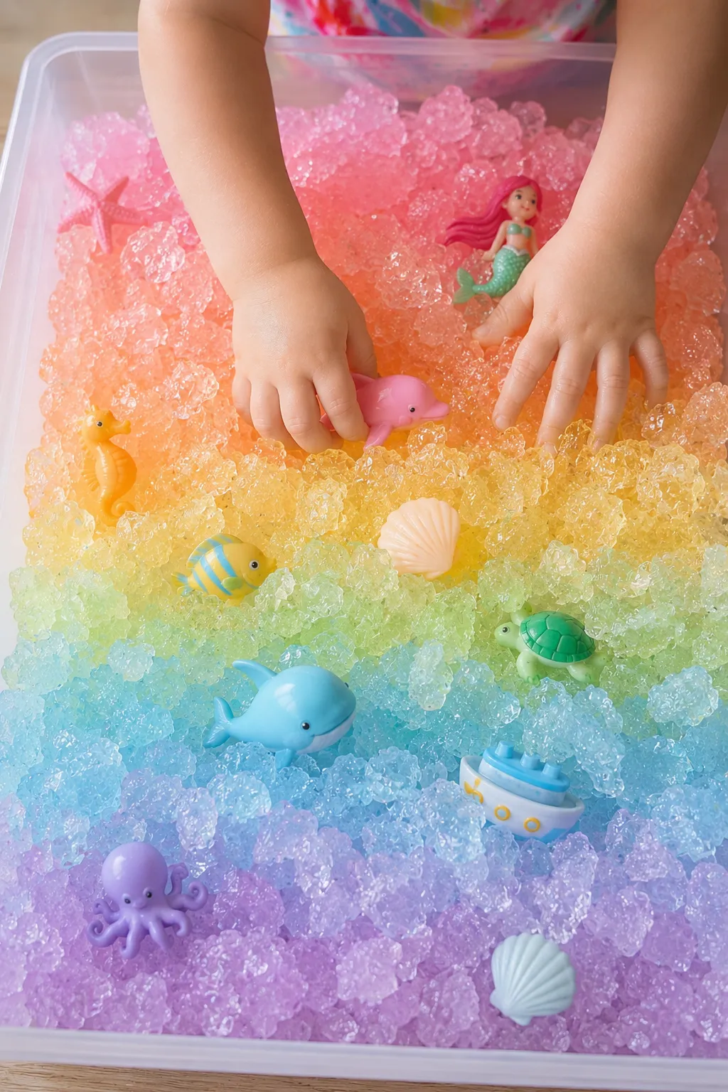8 jello sensory bin ideas for toddlers and kids