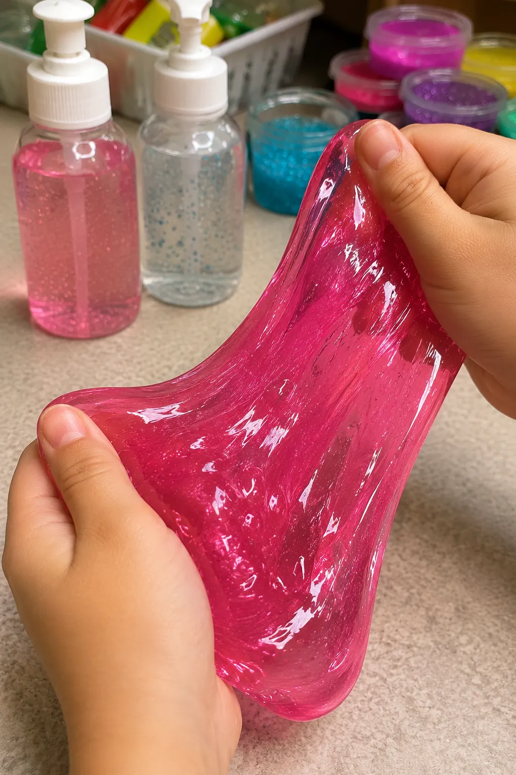 how to make slime with hand sanitizer