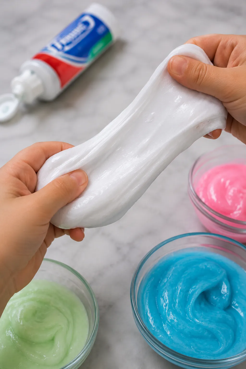 How to Make Toothpaste Slime (Easy No Glue Recipe) how to make toothpaste slime